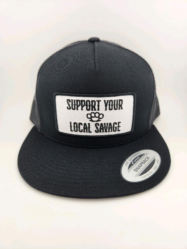 Support Hat- Black snapback