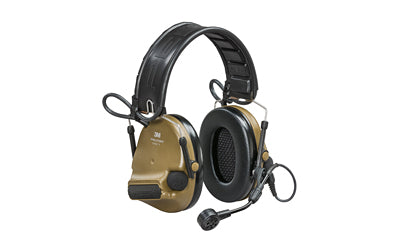 3M Peltor ComTac VI Defender- Electronic Earmuff- Coyote Brown