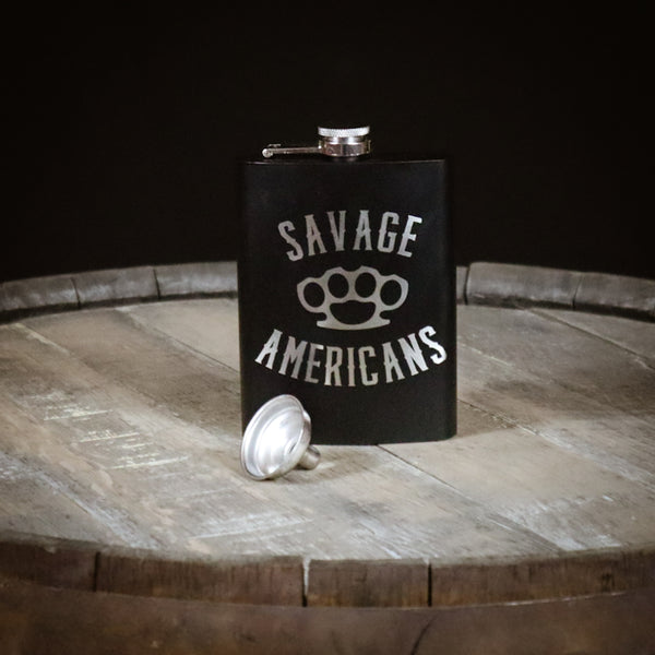 Savage Americans Flask